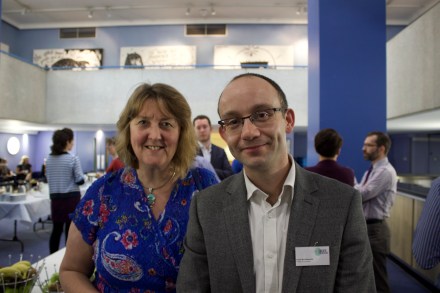 Enjoying the Digi Housing event with Adam Micklethwaite, Tinder Foundation's Director of Business Innovation