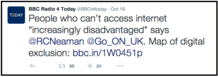 BBC 4 tweet